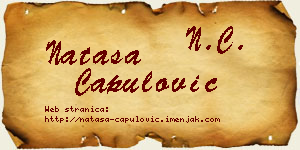 Nataša Capulović vizit kartica